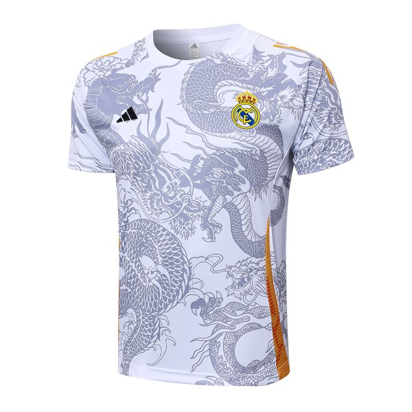 Camiseta Entrenamiento Real Madrid 2024/25 Blanco Gris 2